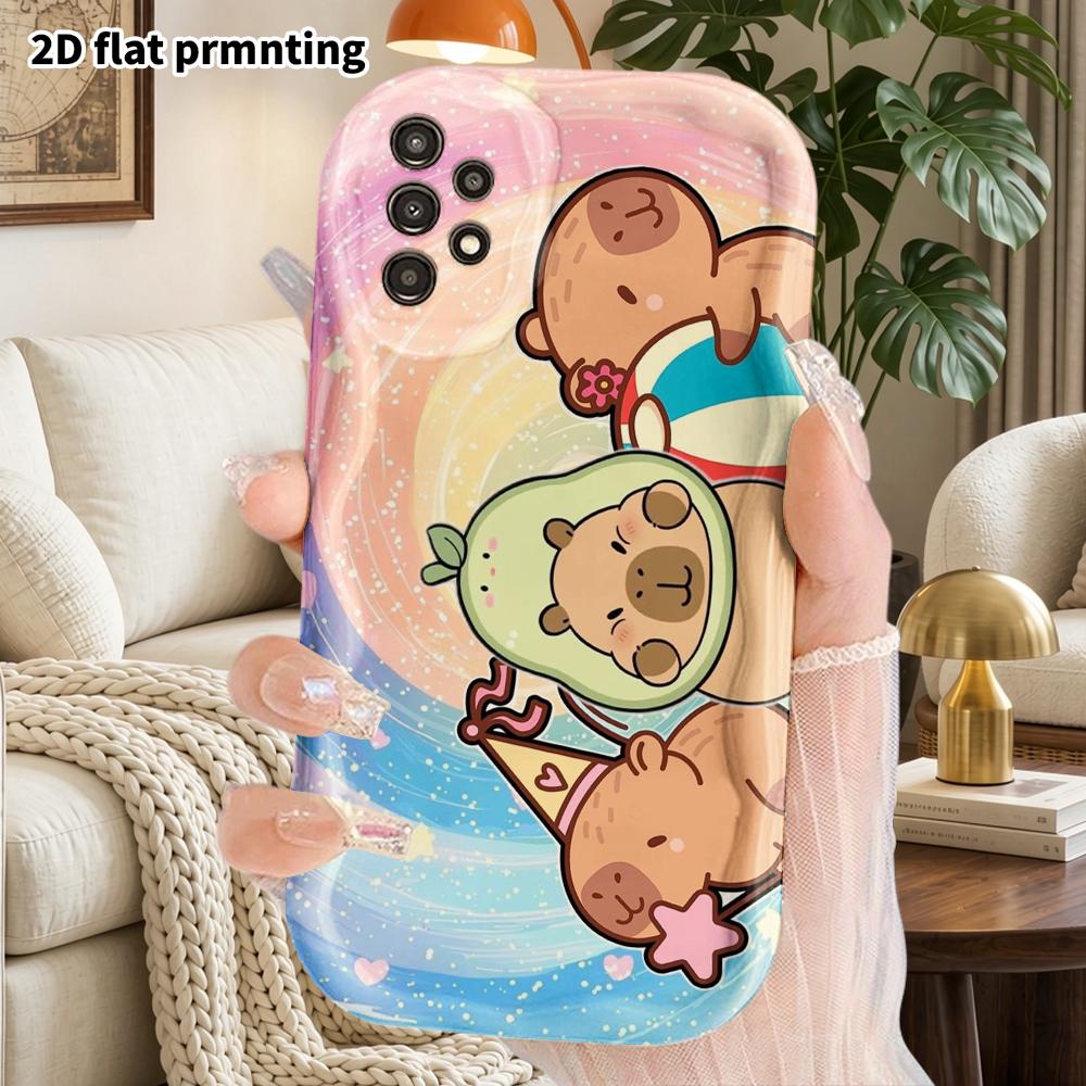 Phone Case: 2D Flat Samsung Galaxy A34 A35 M05 M06 S20 S22 S21 FE Plus 5G Protective Case, Couple Style, Rainbow Starry Sky, Christmas and Halloween G