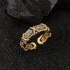 S925 Premium Silver Zodiac Dragon Ring For Women With Stylish Open Design Ideal For Daily Wear