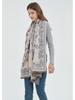 2025 Autumn/Winter Elegant Floral Faux Cashmere Scarf: Women's Warm and Stylish Neck Warmer