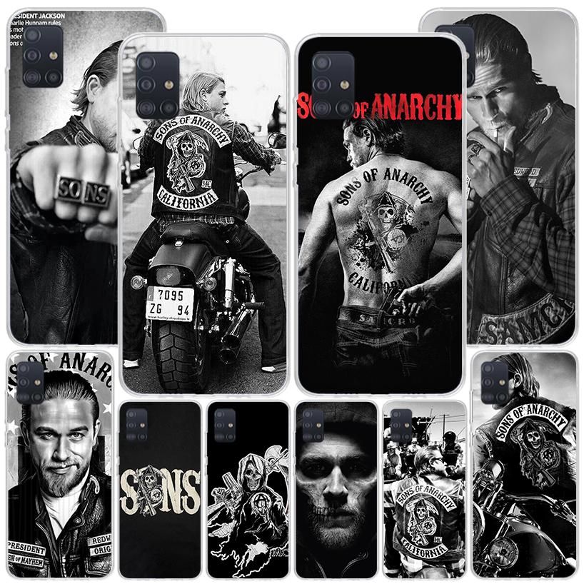 Sons Of Anarchy Black Phone Case For Samsung Galaxy A52 A32 A22 A12 A51 A31 A50S A30S A20S A10S Note 20 Ultra 10 Plus S10 A72 A7