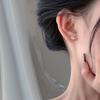 Small and Cute Rabbit Planet Earrings Jade Rabbit Earrings Niche Design Versatile