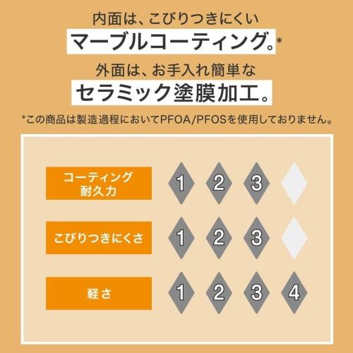 Nitori Gas Stove Ultra Lightweight Frying Pan, 26cm, 26KY030, 2111200001280