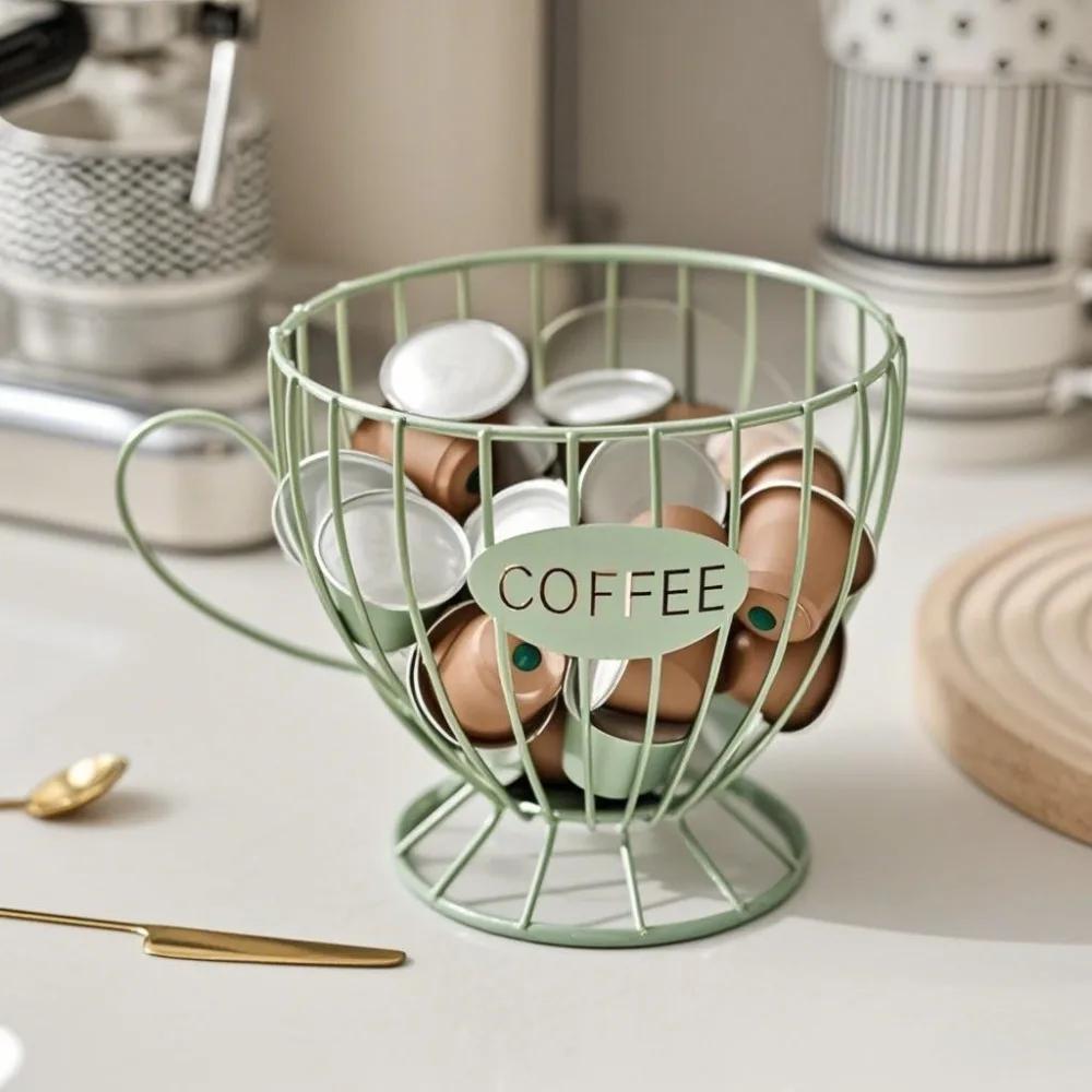 Large Capacity Coffee Pod Holder Irregular Shape Coffee Pod Coffee Capsule Holder Home Decoration Storage Cup