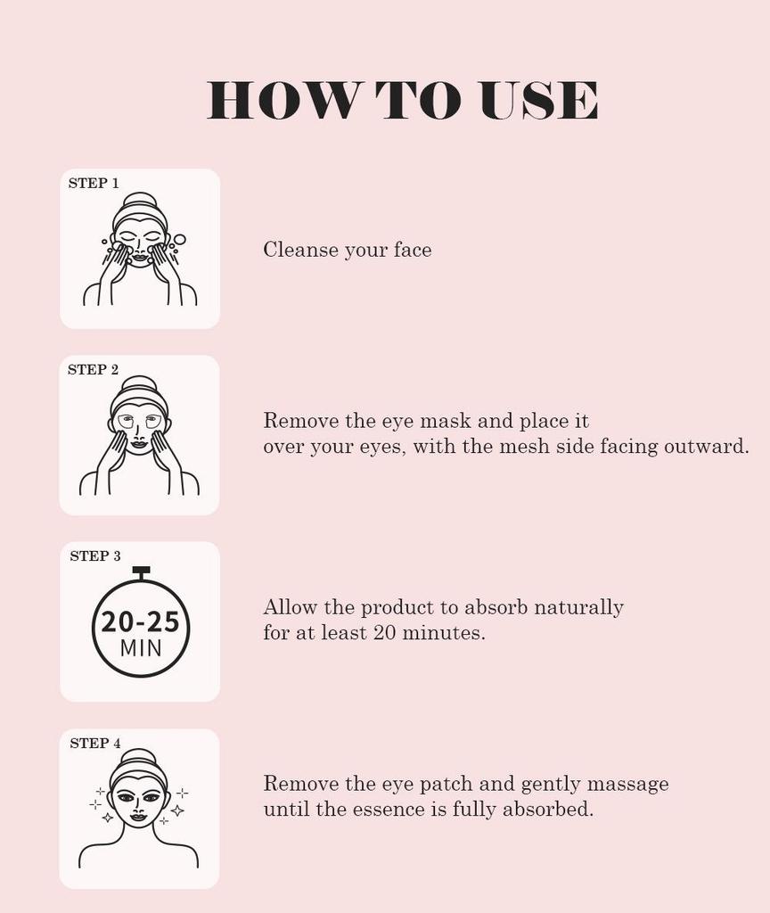 Pink Collagen Eye Mask Patch: Anti-Wrinkle, Firming, Brightening for Dark Circles & Fine Lines