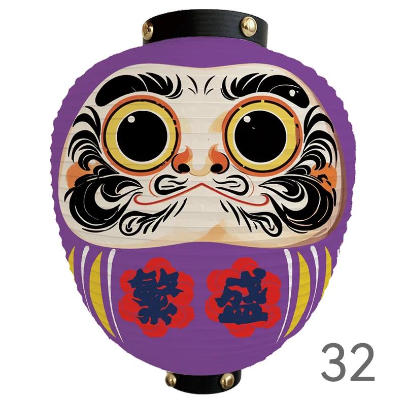 Japanese Style Cartoon Wish Dharma Hanging Lantern Japan Mascot Daruma Sushi Pub Bistro Restaurant Izakaya Decor Lantern