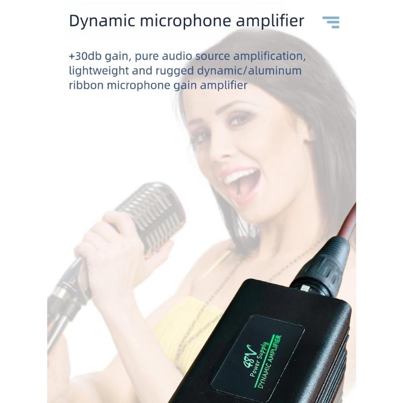A11 Professional 48V Power Microphones Amplifier For Dynamic Microphones Adjustable And XLR Output