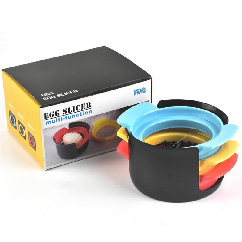 Egg Slicer 3 In 1 Cut Eggs Cooked Eggs Cutter Household Boiled Eggs Creative Tools Bento Cut Flower Shaper Kitchen Accessories