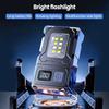COB Flashlight with Magnet USB Rechargeable LED Work Light 7-Mode Hands-Free LED Lamp for Emergency Repair Cycling Camping