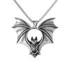 Bat Pendant Necklaces for Men Stainless Steel Chain Clavicle Chain Retro Punk Accessories Halloween Gift Jewelry