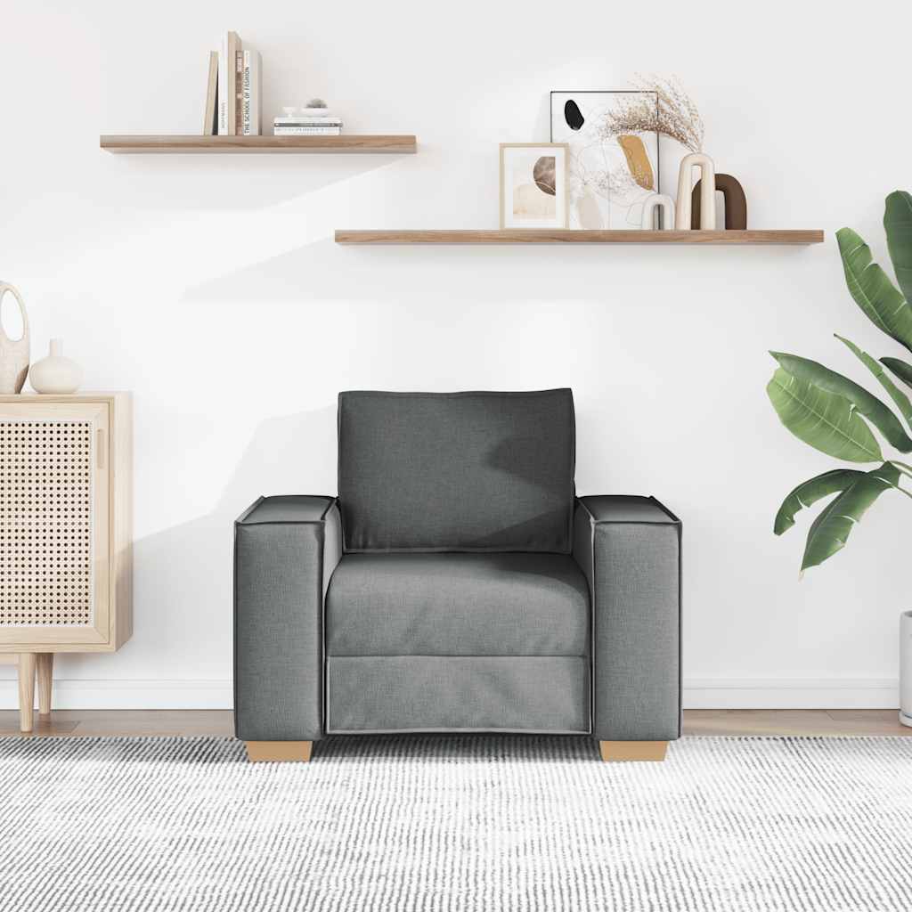 Sofa Chair Dark Grey 60 cm Fabric