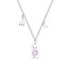 Chat de Jardin Émail Cadeau Tendance Cuivre Bambou Collier pour Femmes Zircone Design Original Chaîne de Pull Élégant Mignon Doux