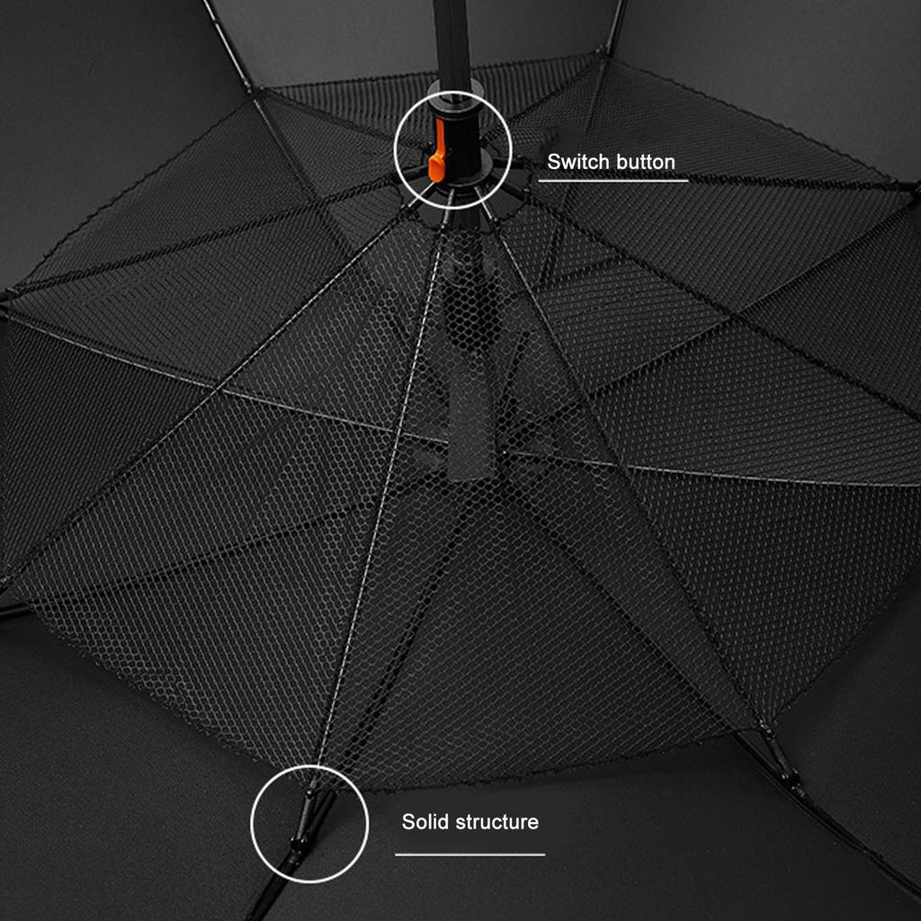Portable Sun Umbrella with Fan and Mist Spray UPF 50+ UV Protection 8 Ribs Rechargeable Sun and Rain Umbrella