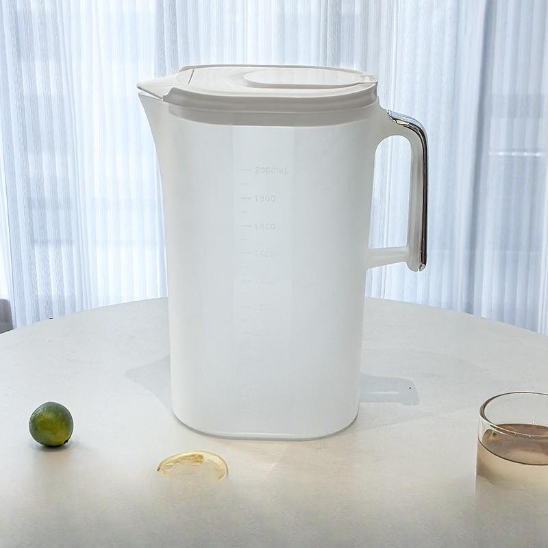 Cold Water Pitcher with Scale, Kitchen Baking, Household PP Thickened Large Capacity Measuring Cup, Plastic Cup, Cold Water Pitcher