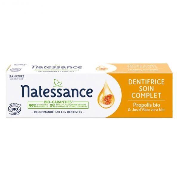 Dentifrice Bio - Natessance - Soin Complet - Aloe Vera - Propolis - 75ml
