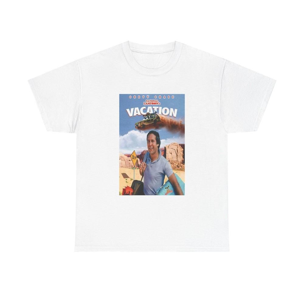Vegas Vacation Tshirt Retro Movie Poster Chevy Chase Unisex Heavy Cotton Tee Unisex T-Shirt XXXL