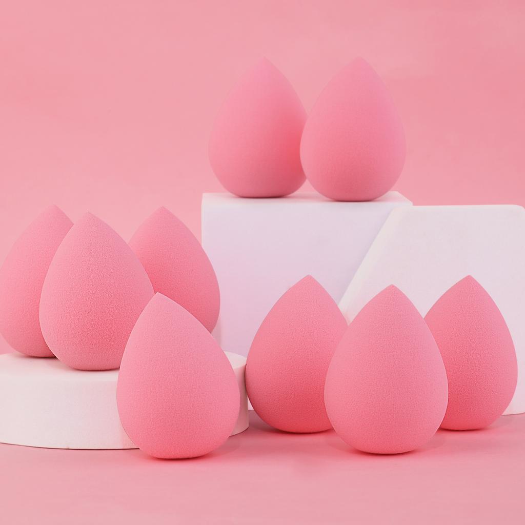 9pcs soft makeup sponge combination, hydrophilic, dry and wet, suitable for foundation, powder and other beauty eggs