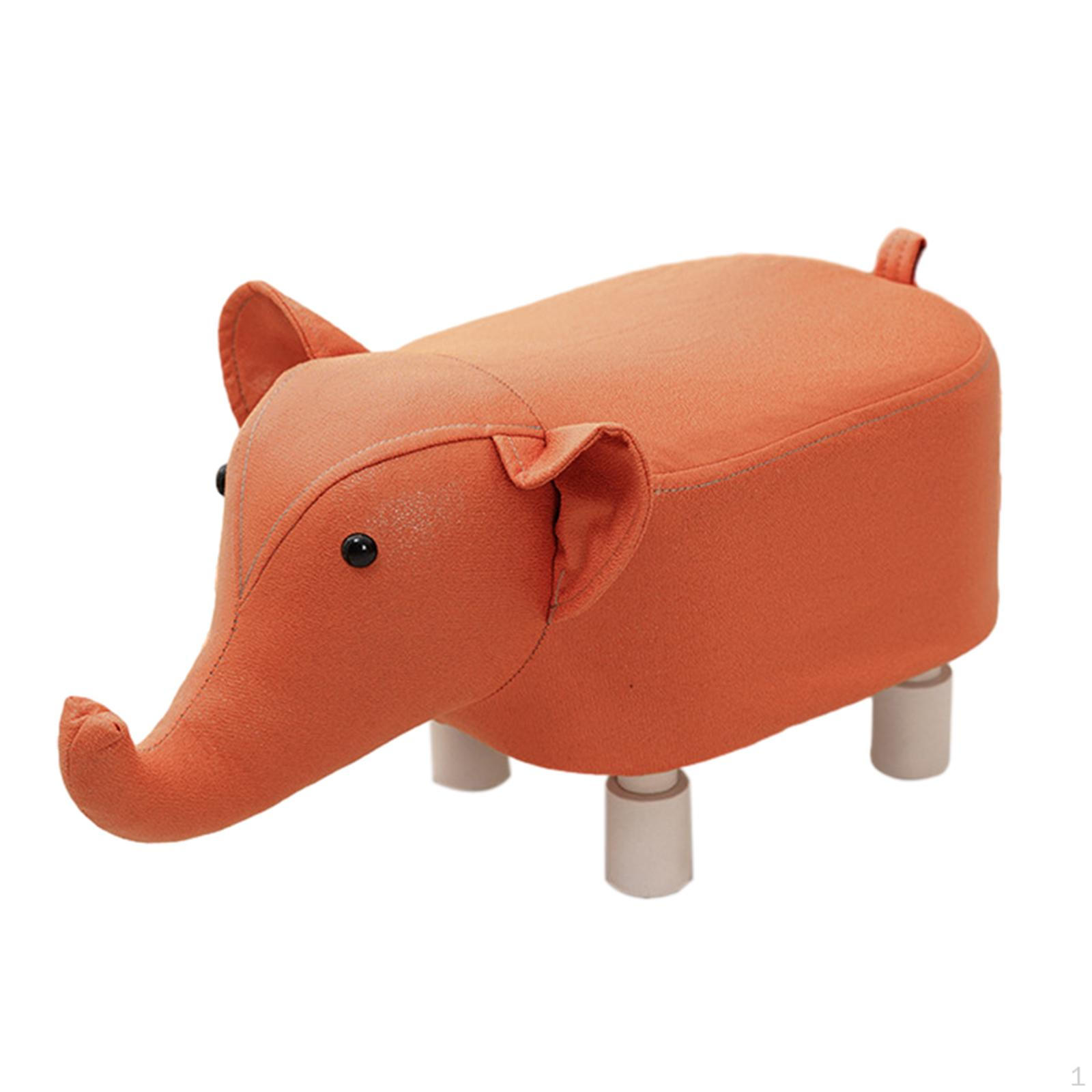 

Подставка для ног для животных, табуретка для пеленания обуви, детская скамейка, украшение спальни для игровой комнаты, оранжевый