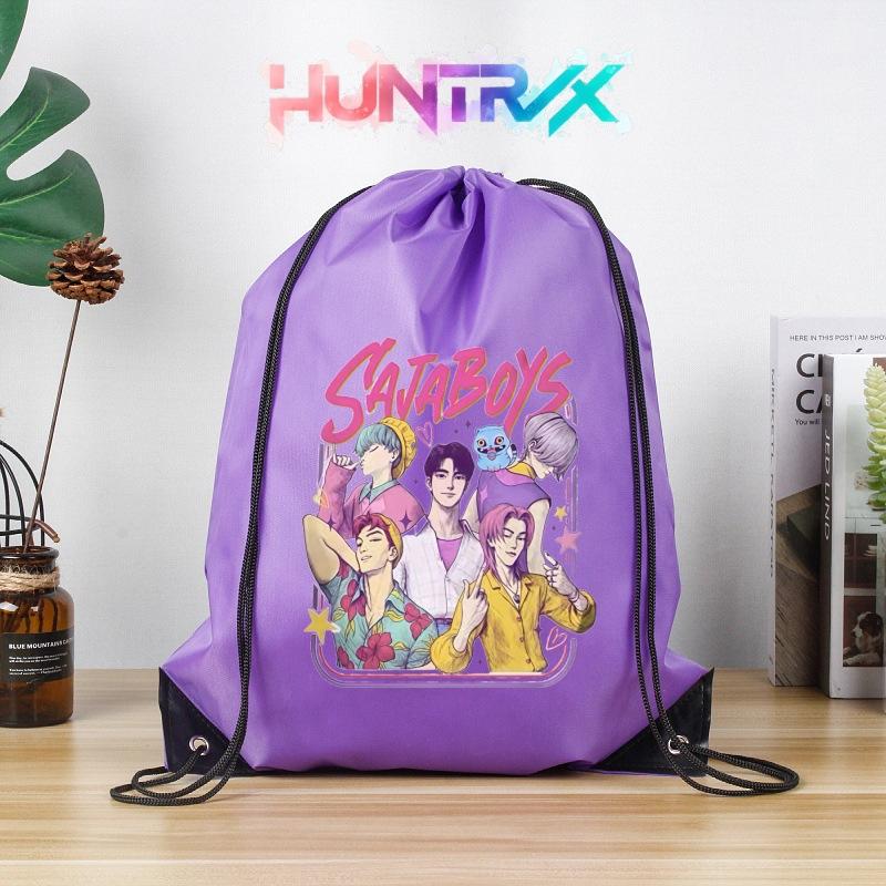 Huntress Girls Cosplay Drawstring Backpack Lightweight Polyester String Bag for Marathon Sports Events Gym Travel