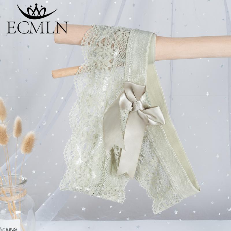 Erstaunliche Frauen-Wäsche-Bowknot-Spitze-Unterwäsche-Femal-reizvoller T-Rücken-Tanga-schieres Höschen Japan-Art-transparenter Schlüpfer