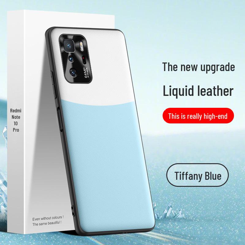 

Чехол из жидкой кожи для Redmi Note 10 Pro — защитный чехол от падений, цельный дизайн Redmi Note 10 Pro