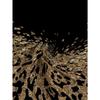 Women's Plus Size Pocket Gold Printed Loose Knitted Sweater, Women's Fashion Long Sleeve Top