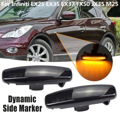 LED Dynamic Turn Signal Light Side Marker Lamp Repeater Signal Lights For Infiniti EX25 EX35 EX37 FX35 For Nissan Murano
