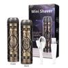 Electric Beard Shaver USB Charging Portable Hair Trimmer Clippers Professional Barber Accessories Waterproof Men's Razors Machine  Dragon Pattern