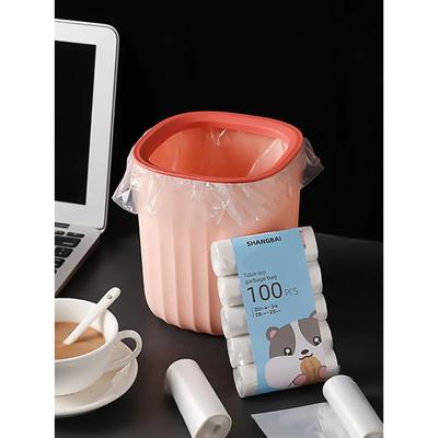100PCS Thicken Desktop Small Garbage Bags Household Car Mini Disposable Plastic Rubbish Bags Trash Bag
