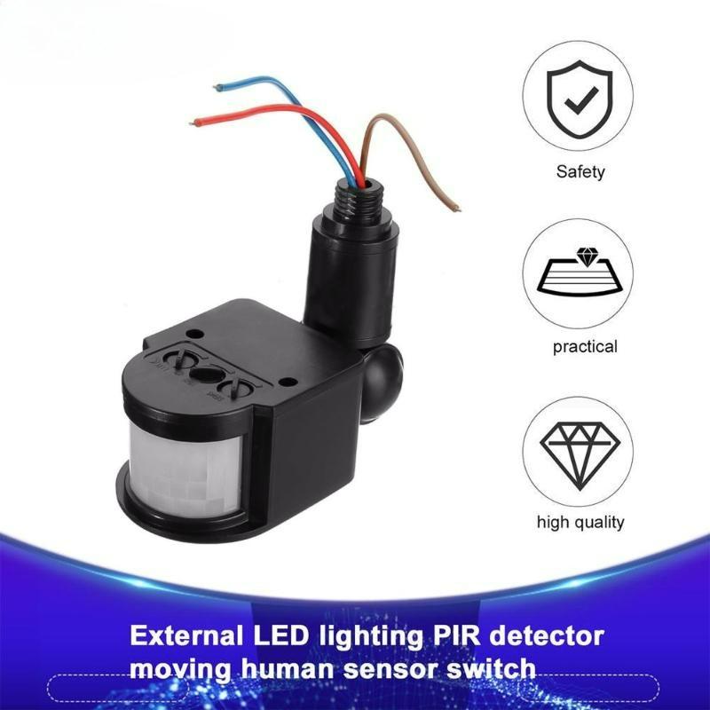 Автоматичний інфрачервоний PIR датчик руху DC12V Світлодіодний сенсор руху Настінний таймер Зовнішній 12-вольтовий вимикач світла з датчиком