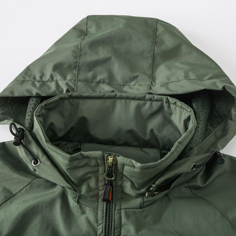 Men Spring Autumn Outdoor Sports Jacket Breathable Coats Climbing Trekking Windbreaker Travel Waterproof Jacket