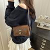 Classic Women's Crossbody Shoulder Bags 2025 Summer Autumn Textured PU Leather Small Square Bag Lady Daily Commuter Satchel Handbags