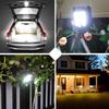 8PCS Clip on Solar Lights LED Outdoor Motion Sensor Garden Light With 4 Lighting Modes Waterproof For Camping Fence Garage Lamp