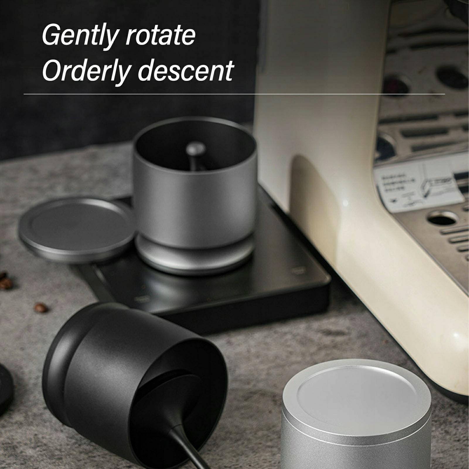 

58mm Coffee Dosing Cup Anti Rust Aluminum Alloy Espresso Grounds Collector ( BPA Free,No FDA ) Black