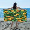 Skull Brightly Colored Flower Beach Towel, Large Microfiber Quick Dry Lightweight Pool Bath Towels Sand Free Beach Blanket for