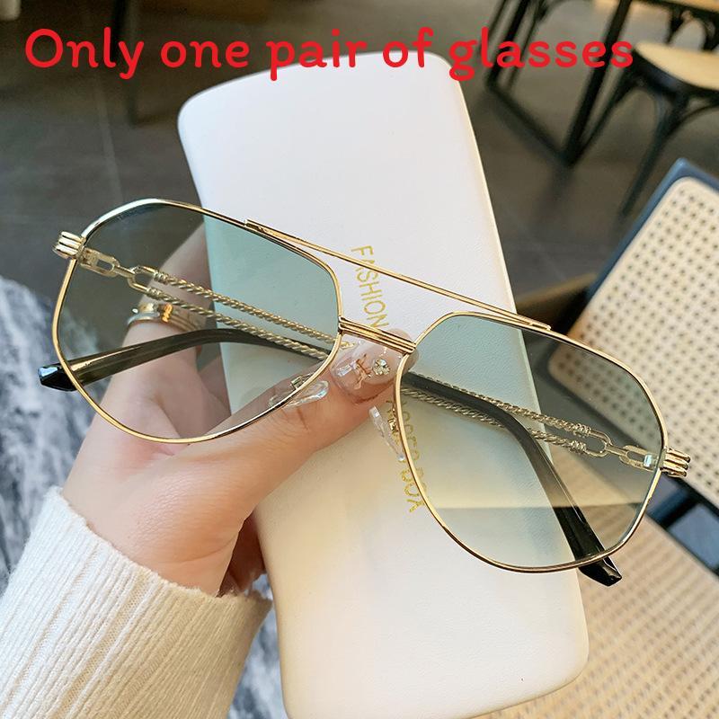 Vintage Mens Square Sunglasses With Uv400 Protection For Travel And Parties
