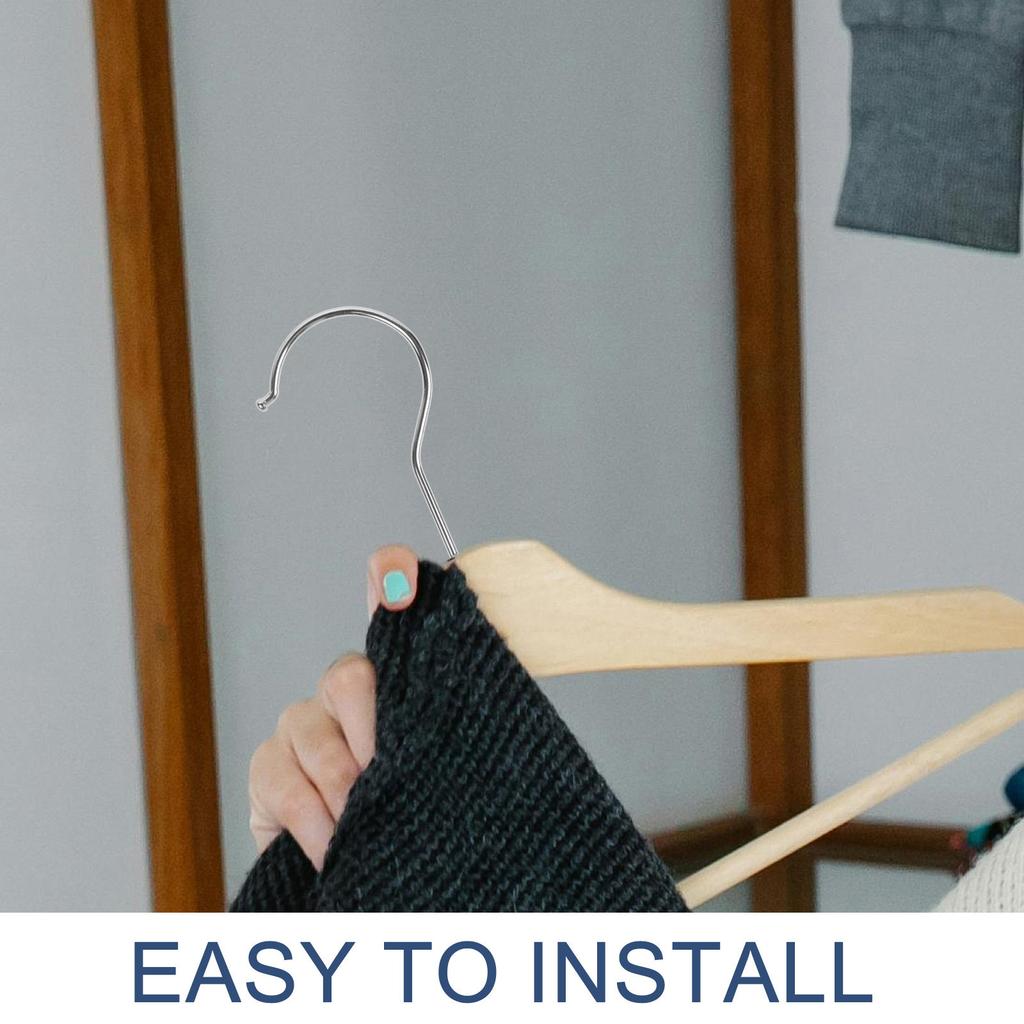 10Pcs Heavy Duty Screw Hooks Plastic Pants Clip Cast Iron Hooks for Hanging Cups Plants Keys Kitchen Bathroom Accessories