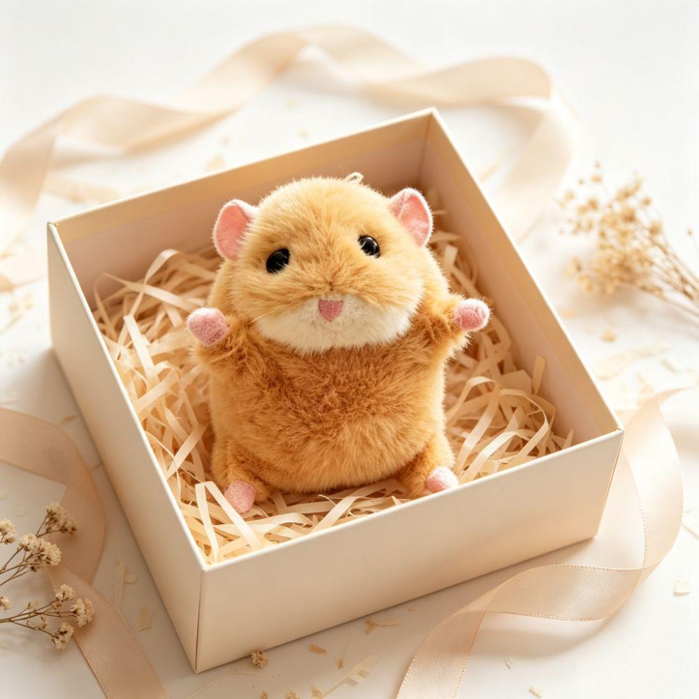 Stuffed Animal Fluffy Mouse Keychain Bag Charm Rat Plush Doll Hamster Pendant  Boys Girls