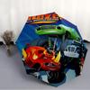 1pc Blaze and the Monster Machines (4) Umbrella, Sun Protection, And UV Shielding. It Has Eight Sturdy Ribs for Outdoor Use And Perfect Gift
