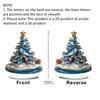 2D Flat Acrylic Christmas Color Gift Christmas Tree Home Living Room Holiday Desktop Decoration Assembly Props