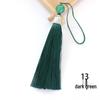 8cm Beaded Ice Silk Tassel Pendant for Hats & Bookmarks - Fine Thread Design, Free Shipping