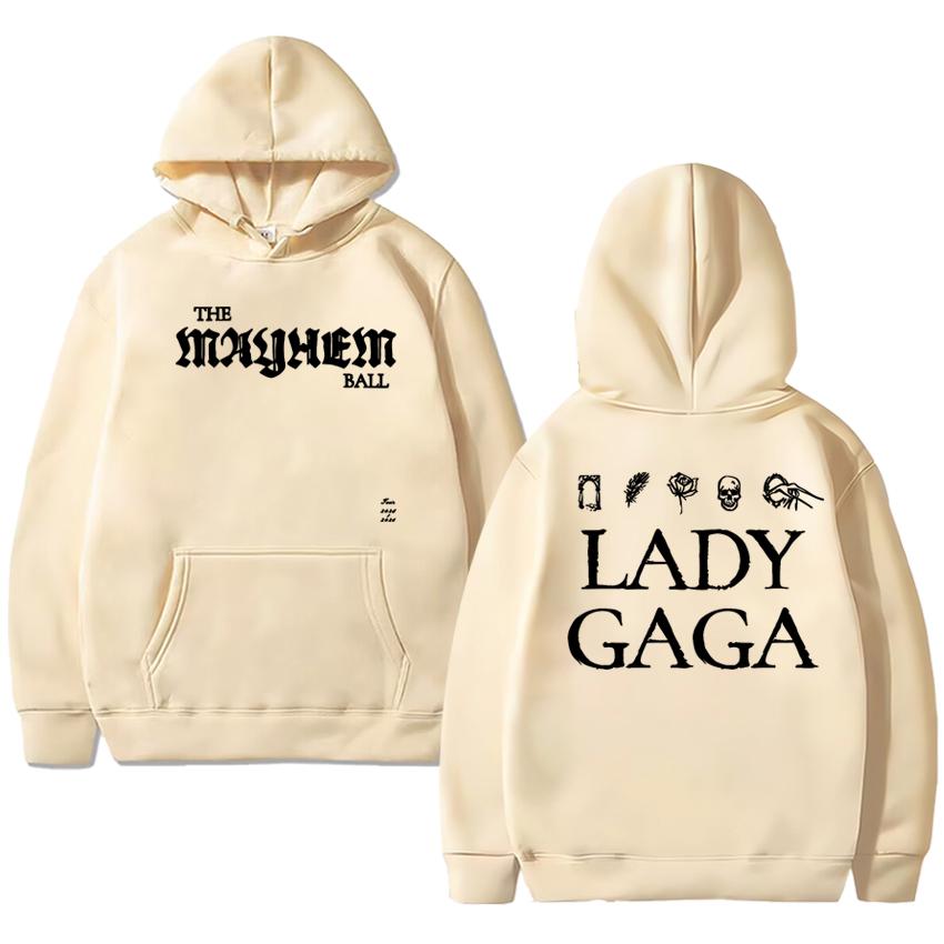 2025 New in Lady Gaga The MAYHEM Album Graphics printed Sweatshirt Autumn Winter Unisex vintage Hoodie Men women Fleece pullover