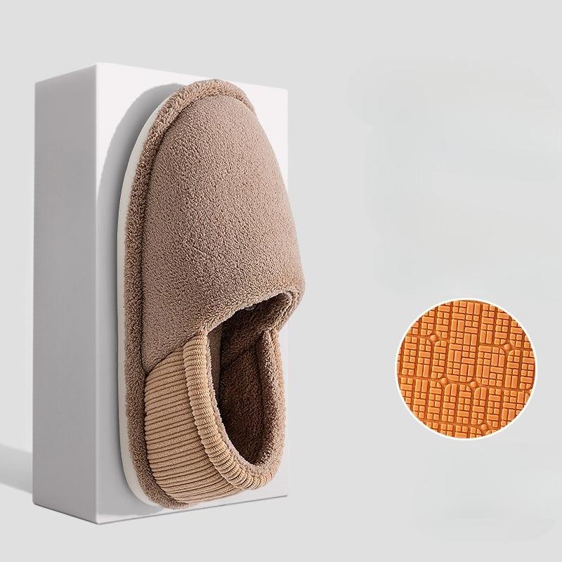 

Сумка для тапочек и домашние теплые плюшевые хлопковые тапочки Fits 41-42 хаки