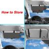 Universal Retractable Car Visors Sunshade With PC Clear Panel Anti Aging PP Frame For SUV Sedan Compatibility