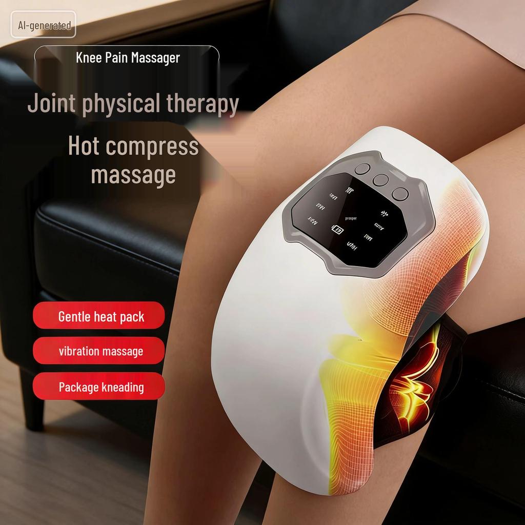 Heated Knee Massager with Vibration Therapy for Cold Legs & Elderly Use