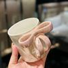 Korean Style Bow Handle Coffee Mug – Aesthetic Water Cup for Women and Girls