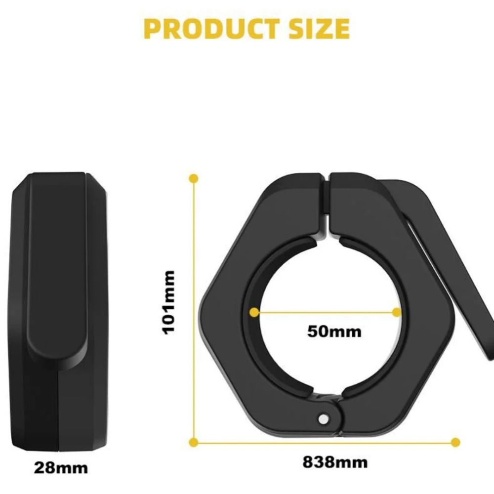 Quick Release Weightlifting Barbell Clamps Hexagon Barbell Collars Barbell Spin Lock  Weightlifting