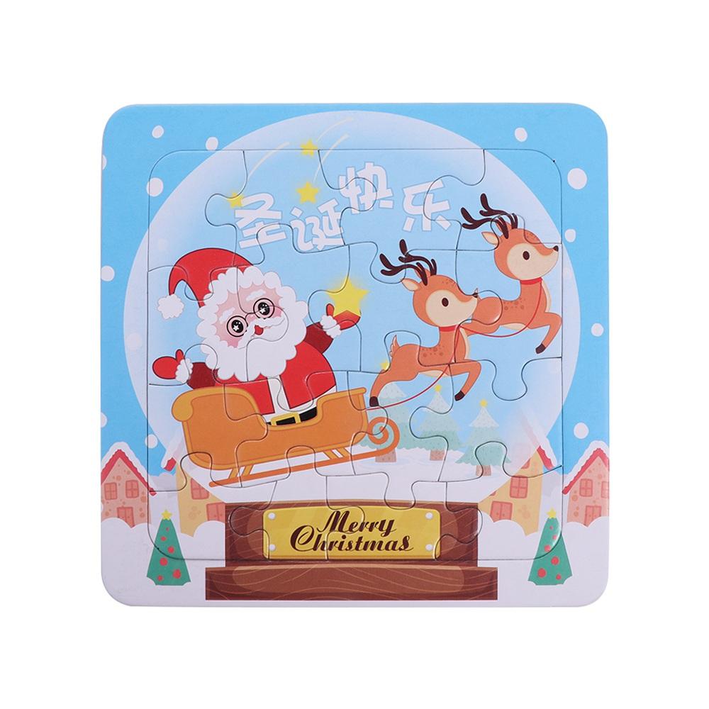 Christmas Christmas Puzzle Toys Santa Claus Puzzle 3D Toys Santa Claus 3D Puzzle Random Handmade Cartoon Jigsaw Puzzles