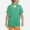 Nike Cartoon Logo Print Round Neck Short Sleeve T-Shirt Kids Tops Stadium-Green FJ7237-324