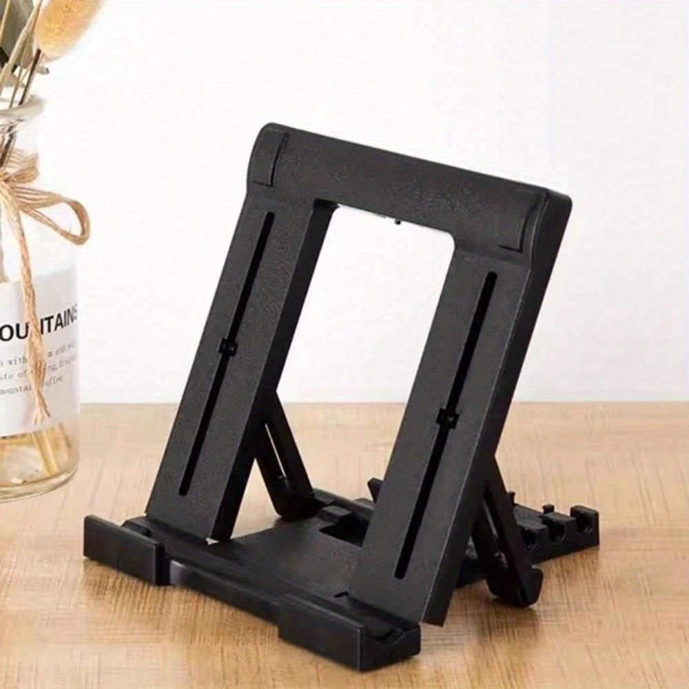 1pc Heavy Duty Foldable Tablet & Panel PC Stand with Rugged Clip Holder, Portable Desktop Mount Bracket Compatible for iPad