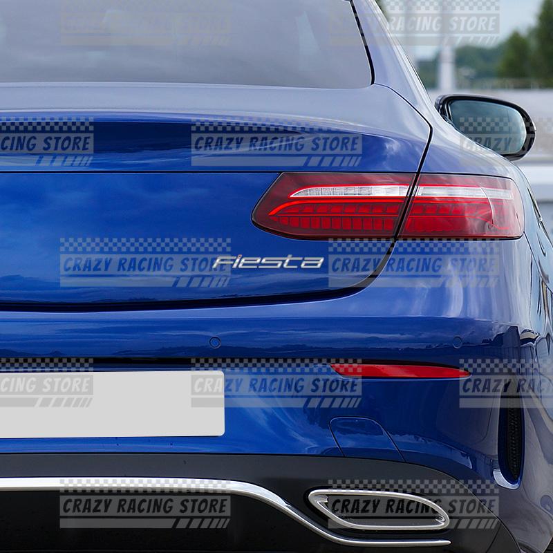 Car Badges For Ford Fiesta ST MK2 MK3 MK4 MK5 Rear Trunk Emblem Metal 3D Stickers Body Decals Lettering Decor Styling
